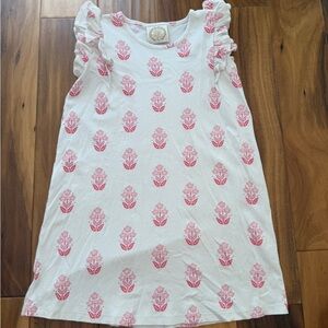 TBBC block print Ruffle Sleeve Dress